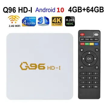 Q96 HD-én 3D HDR 4 GB 64 gb-os 4K UHD 2.4 G WiFi Smart TV Box Rockchip RK3228A Quad Core Set Top Box