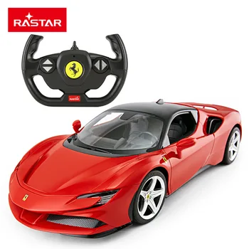 RASTAR Ferrari 458/SF90 Stradale RC Autó 1:14-Es Méretarányú távirányítós Autót 600mAh Akkumulátor Automata Gép, Jármű, Játék, Ajándék Gyerekeknek