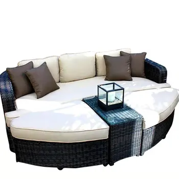 Rattan kanapé kombinált nappali egyszerű, modern, kreatív rattan művészeti tea kültéri karosszék