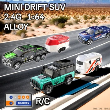 RC Autók 2.4 G 5-1-es Csatorna: https: 64 Alufelni Mini Távirányító SUV Sodródik Egy Órás Endurance Elektromos Off-road Jármű Gyermekek számára