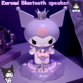 Sanrio Kawaii Kuromi Bluetooth Hangszóró Aranyos Mini Vezeték Nélküli Bluetooth Hangszóró Rajzfilm Stílusú Beltéri Asztali Díszek, Születésnapi Ajándék