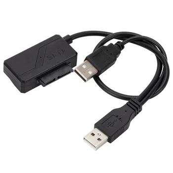 SATA7P+6P, Hogy USB2.0 Notebook Külső Optikai Meghajtó dobozát, adatkábel USB-SATA Könnyű Vezetni Kábel Tápegység 30Cm