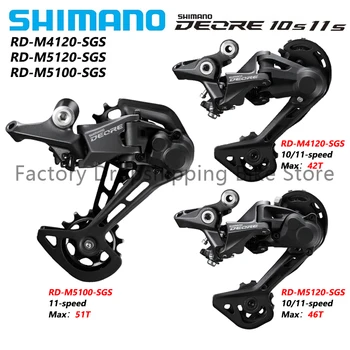 Shimano Deore M4120 M5100 M5120 10V 11V SGS Hátsó Váltó RD-M5100 2x10/11 Sebesség Mountain Bike ÁRNYÉK RD Design Kerékpár Alkatrészek