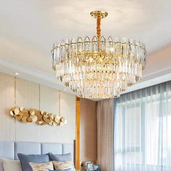 Skandináv LED csillár arany luxus világítás étterem, nappali, hálószoba, konyha sziget fény