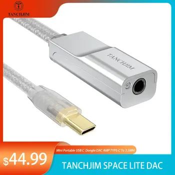 TANCHJIM TÉR Lite Mini Hordozható USB-C Dongle DAC AMP C-TÍPUSÚ 3,5 Fejhallgató Dekódolni Erősítő DSD256 PCM768 CS43131 Chip