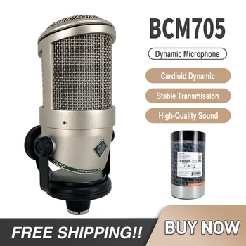 TOP/MAGAS Minőségű BCM705 Szakmai Dinamikus Vezetékes Mikrofon Teljesítmény Karaoke Élő Ének Teljesítmény Színpadon