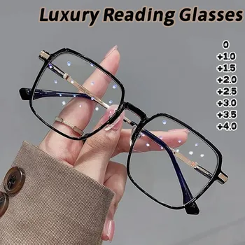 Unisex Átlátszó Keret Olvasó Szemüveg Trendi Anti Kék Fény Messzire-látó Szemüveg Nők Nagy felbontású Optikai Szemüveg