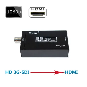 Wiistar SDI vagy HDMI, 3G-SDI, HD-SDI vagy HDMI UHD 1080P Digitális Adapter Audio vagy Video Szinkron Átvitel