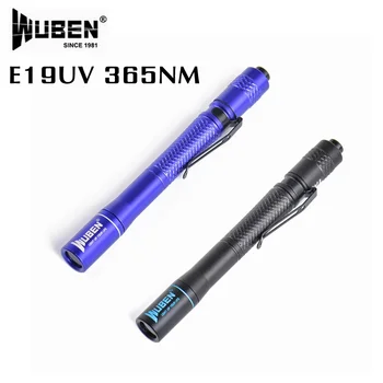 WUBEN E19 UV Fényt/Zseblámpa 365nm Professzionális Detektor Ásványi Világító, Fluoreszkáló Festék Vízálló Lámpa