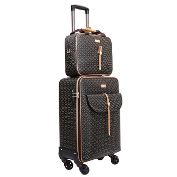 Új 16/18/20/24 hüvelyk Bőrönd, kézitáska Guruló Bőrönd Spinner márka utazó táskák, valamint a csomag nők