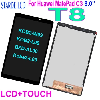 Új Huawei MatePad T8 C3 8.0 KOB2-W09 KOB2-L09 BZD-AL00 Kobe2-L03 LCD Kijelző érintőképernyő Digitalizáló Közgyűlés