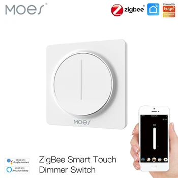 Új ZigBee Smart Touch Fény Dimmer Kapcsoló Időzítő Fényerő Memória Intelligens Élet/Tuya APP Távirányító Működik Alexa, a Google