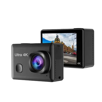 2022 4K UHD 3840*2160P 40M vízálló 2.5 D üveg érintőképernyős digitális fényképezőgép EIS funkció Művelet sport kamera