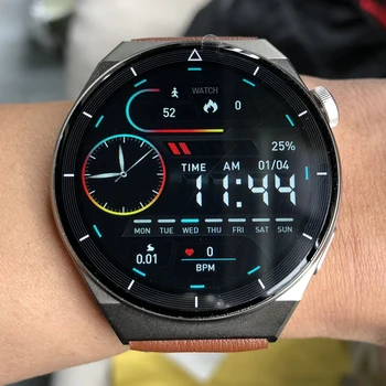 2023 Smartwatch GT3 MAX Intelligens Karóra Férfi Android Bluetooth Hívás IP68 Vízálló Vérnyomás Fitness Tracker AMOLED HD kijelző