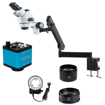 3.5 X-90X USB Digitális Mikroszkóp Teljes Fém Krómozott Mechanikus Alkatrészek Kiegészítő Szemlencse Laboratóriumi Mikroszkóp