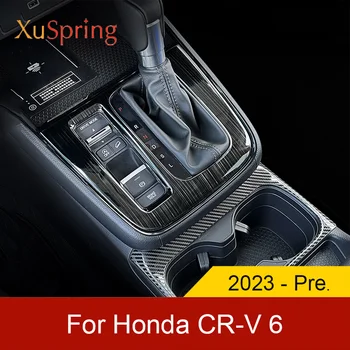 Autó sebességváltási Doboz Központi Vezérlő Panel Borító Matrica Berendezés Csík Köret A Honda CR-V CRV 6. 2023-Előzetes