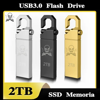 Az USB 3.0 pendrive, 2 tb-os Lemez, Flash Meghajtó Ingyenes Szállítás, 2 tb-os Pendrive 1 tb-os Fém C-Típusú Adapter SSD Memoria Vízálló Mini U-Lemez