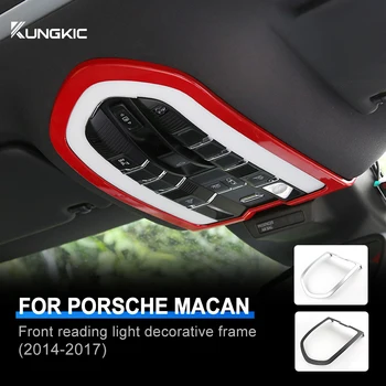 Magas Minőségű ABS Alkalmas A Porsche MACAN Első olvasólámpa Dekoratív Keret(2014-2017) Oxidáló Színező