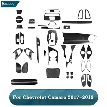 Tartozékok Chevrolet Camaro 2017 2018 2019 Szénszálas Fekete Matricák Fedezze Trim Autó Belső Dekoratív Különböző Alkatrészek
