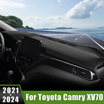 Toyota Camry XV70 2021 2022 2023 2024 Autó Műszerfal Fedezze műszerfal Szőnyegek Anti-Slip Case Nap Árnyékban Szőnyeg Tartozékok