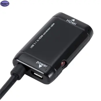 USB 3.1 HDMI Adapter Típusú USB-C adatkábel Vonal Átalakító Vezetékes Vezető Szabad Ethernet Adapter Hálózati Kártya Kapcsoló Adapter NIC
