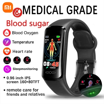 Xiaomi 2023 Vércukorszint Emberek Egészségügyi Smart Óra EKG+PPG pulzusszám, Vérnyomás Smartwatch Fitness Tracker IOS Android Óra